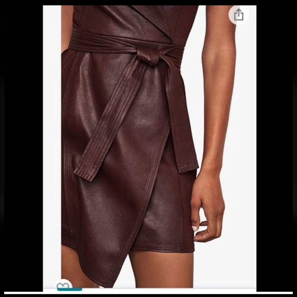 BCBG leather dress XS New - Picture 5 of 5